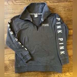 VS PINK quarter zip sweatshirt S